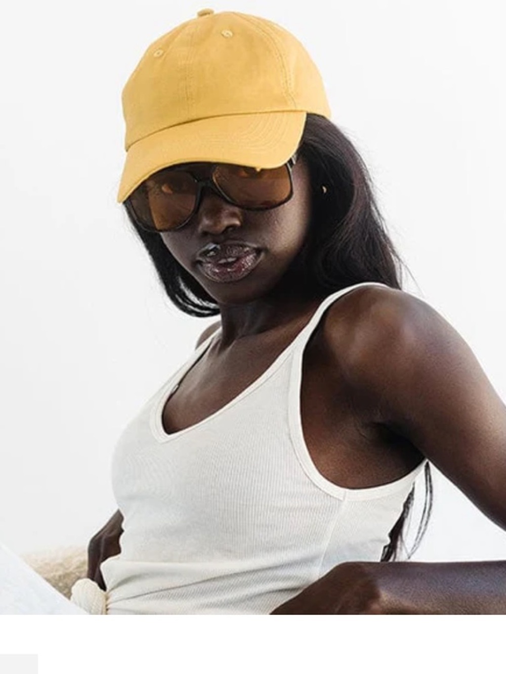 Gigi pip Classic Mustard Yellow Cotton Baseball Cap LEMONLY BALL CAP